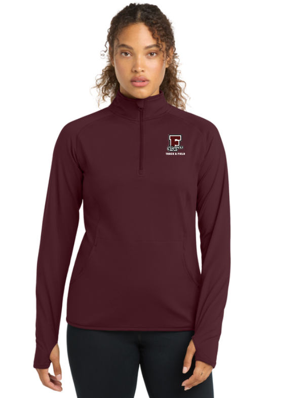 Falmouth HS Track & Field - Women's 1/4-Zip Pullover (LST850)