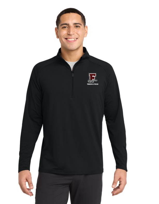 Falmouth HS Track & Field - Mens 1/4-Zip Pullover (ST850)