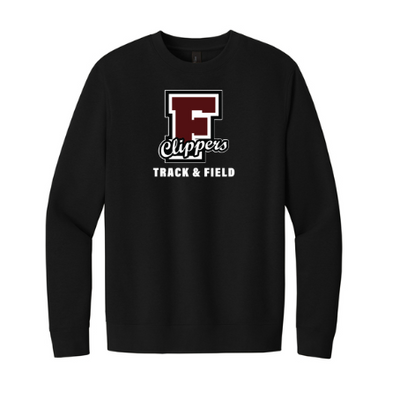 Falmouth HS Track & Field - Adult Unisex Fleece Crewneck Sweatshirt (DT6104)