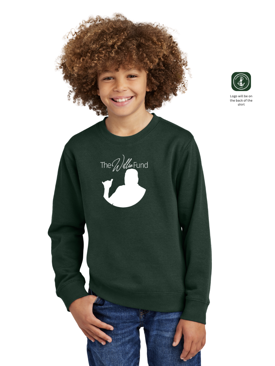 The Willie Fund FRR - Youth Fleece Crewneck Sweatshirt (DT6104Y)