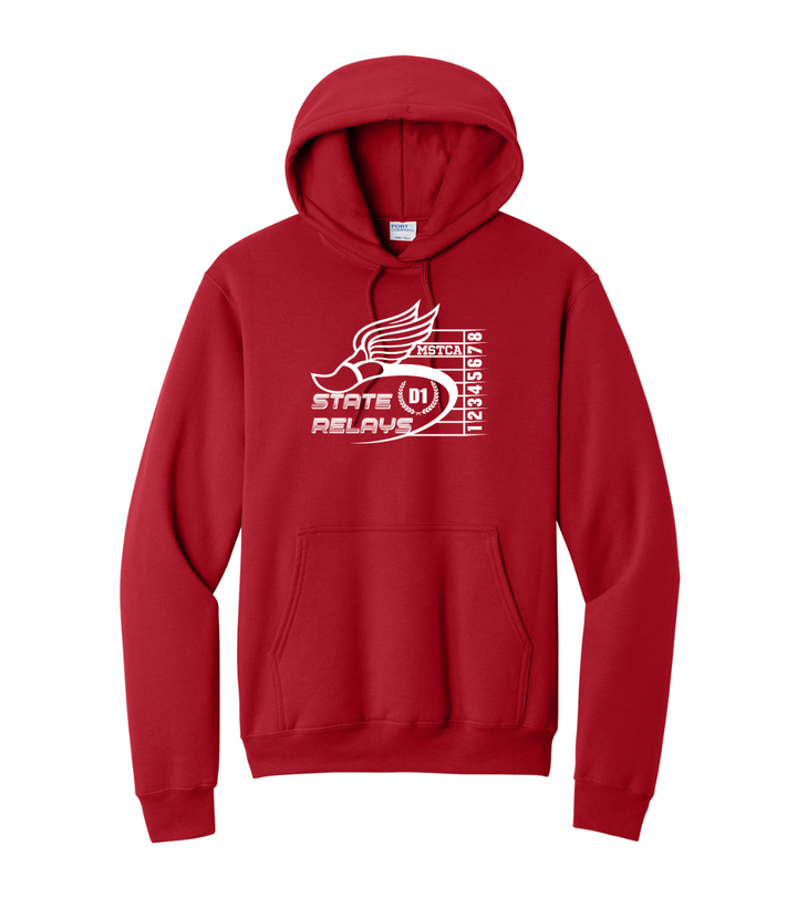 Division 1 Relays - Unisex Fleece Pullover Hooded Sweatshirt (PC78H)
