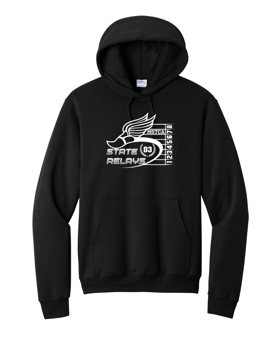 Division 3 Relays - Unisex Fleece Pullover Hooded Sweatshirt (PC78H)