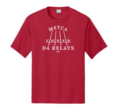 Division 4 Relays  - Adult Unisex Performance Tee (PC380)