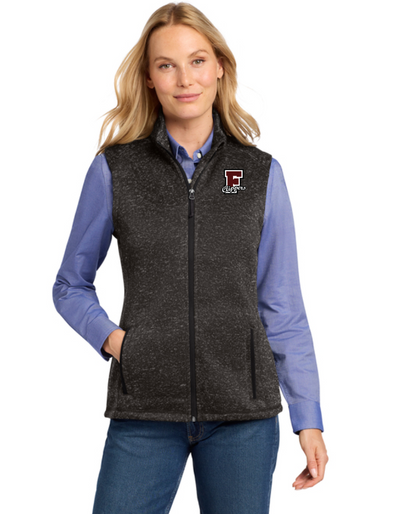 Falmouth HS School Store- Women's Sweater Fleece Vest (L236)