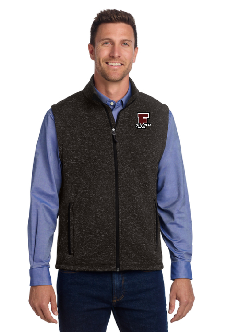 Falmouth HS School Store- Sweater Fleece Vest (F236)