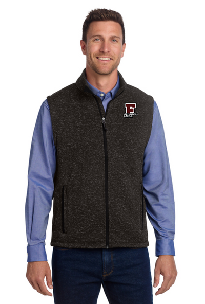 Falmouth HS School Store- Sweater Fleece Vest (F236)