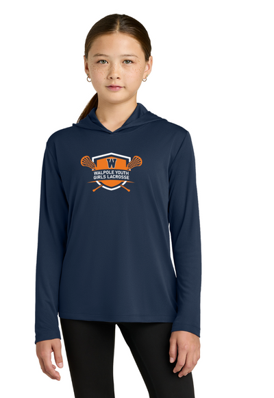 Walpole Girls Youth Lacrosse- YOUTH Posi-UV® Pro Long Sleeve Hoodie(YST420LSH)