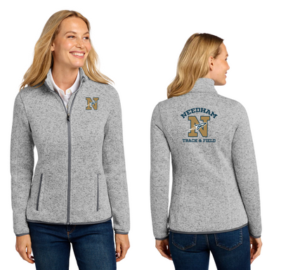 Needham Track and Field- Women's Sweater Fleece Jacket (L232)