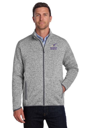 Needham HS Boosters- Sweater Fleece Jacket (F232)