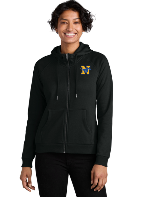 Norwood Track & Field - Women’s Organic CVC Fleece Full-Zip Hoodie (AL5003)