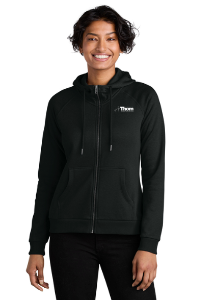 Thom Child and Family Service - Women’s Organic CVC Fleece Full-Zip Hoodie (AL5003)