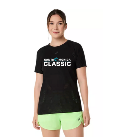Camiseta de manga corta ASICS Metarun para mujer para la carrera en carretera Falmouth 2024 (2012C976-300) FRR07