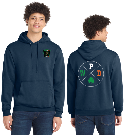 Sudadera unisex premium con el logo de San Patricio de WPD (LS14001)