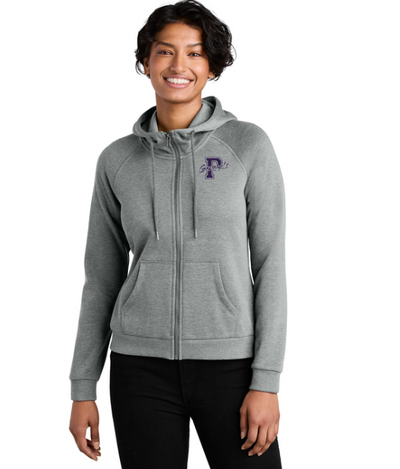Pittsfield Cross Country - Women’s Organic CVC Fleece Full-Zip Hoodie (AL5003)