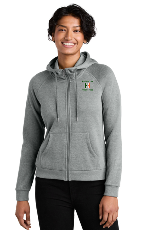 Hopkinton Track & Field- Women’s Organic CVC Fleece Full-Zip Hoodie (AL5003)