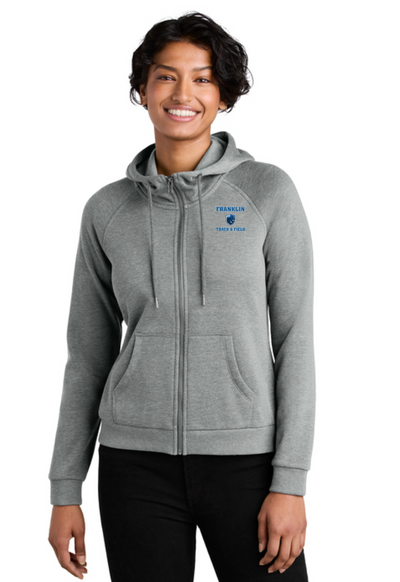 Franklin Track & Field- Women’s Organic CVC Fleece Full-Zip Hoodie (AL5003)