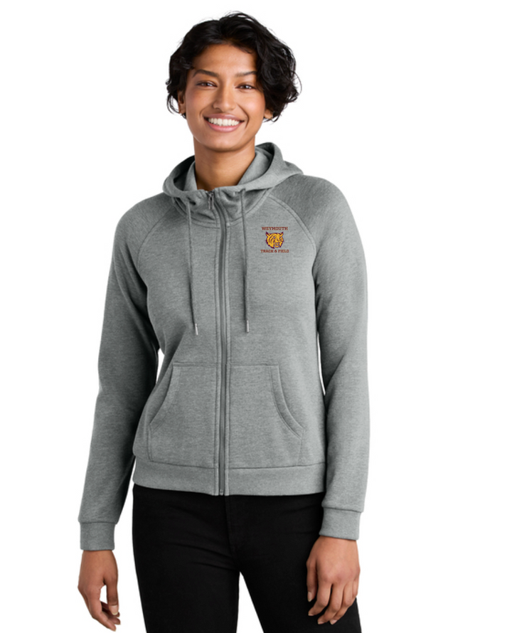 Weymouth Track & Field- Women’s Organic CVC Fleece Full-Zip Hoodie (AL5003)