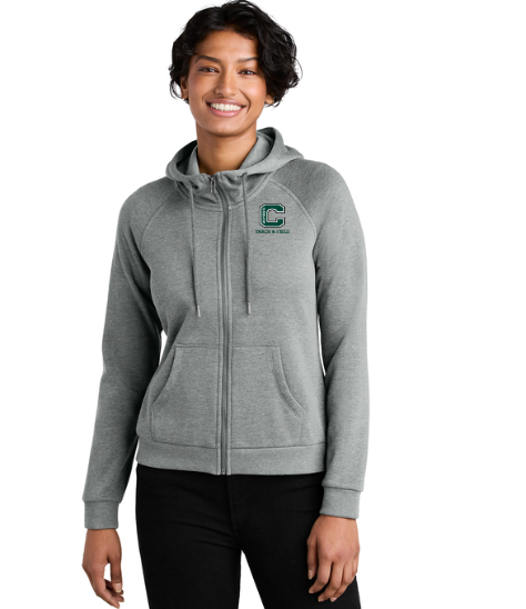 Canton Track & Field- Women’s Organic CVC Fleece Full-Zip Hoodie (AL5003)