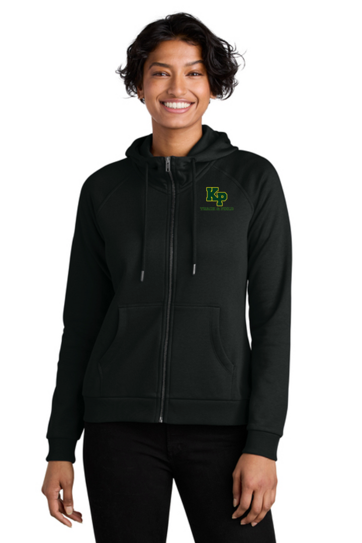 King Phillip Track and Field- Women’s Organic CVC Fleece Full-Zip Hoodie (AL5003)