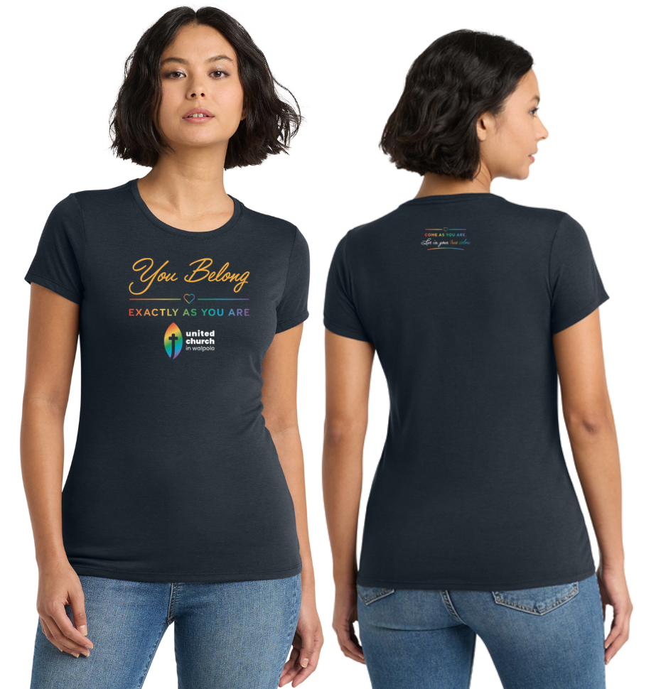 United Church Walpole - TRUE COLORS- Women’s Perfect Tri-Blend Tee (DM130L)