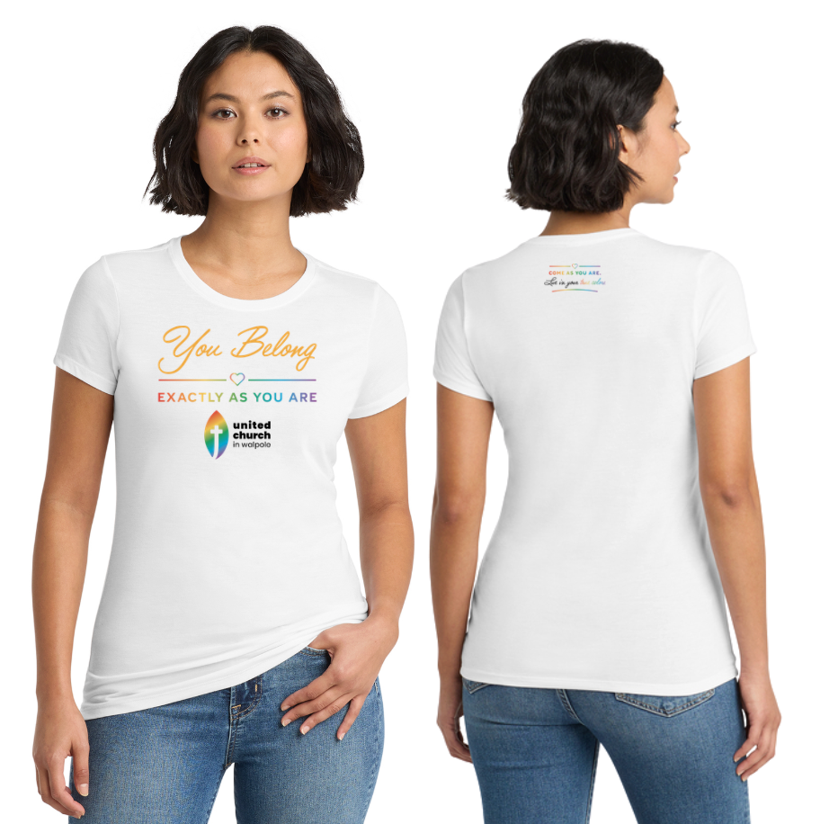 United Church Walpole - TRUE COLORS- Women’s Perfect Tri-Blend Tee (DM130L)