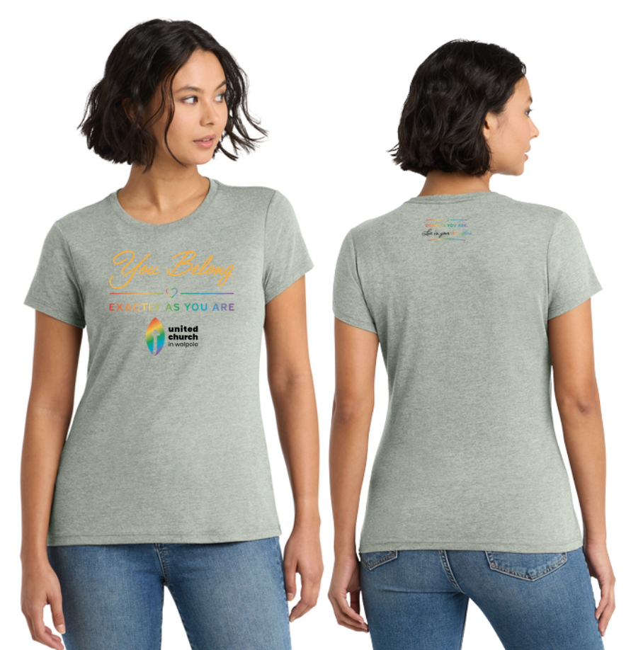 United Church Walpole - TRUE COLORS- Women’s Perfect Tri-Blend Tee (DM130L)