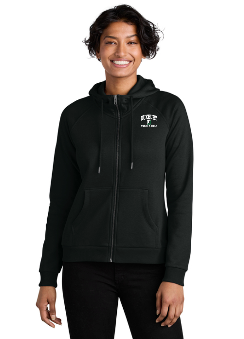 Duxbury Track and Field- Women’s Organic CVC Fleece Full-Zip Hoodie (AL5003)
