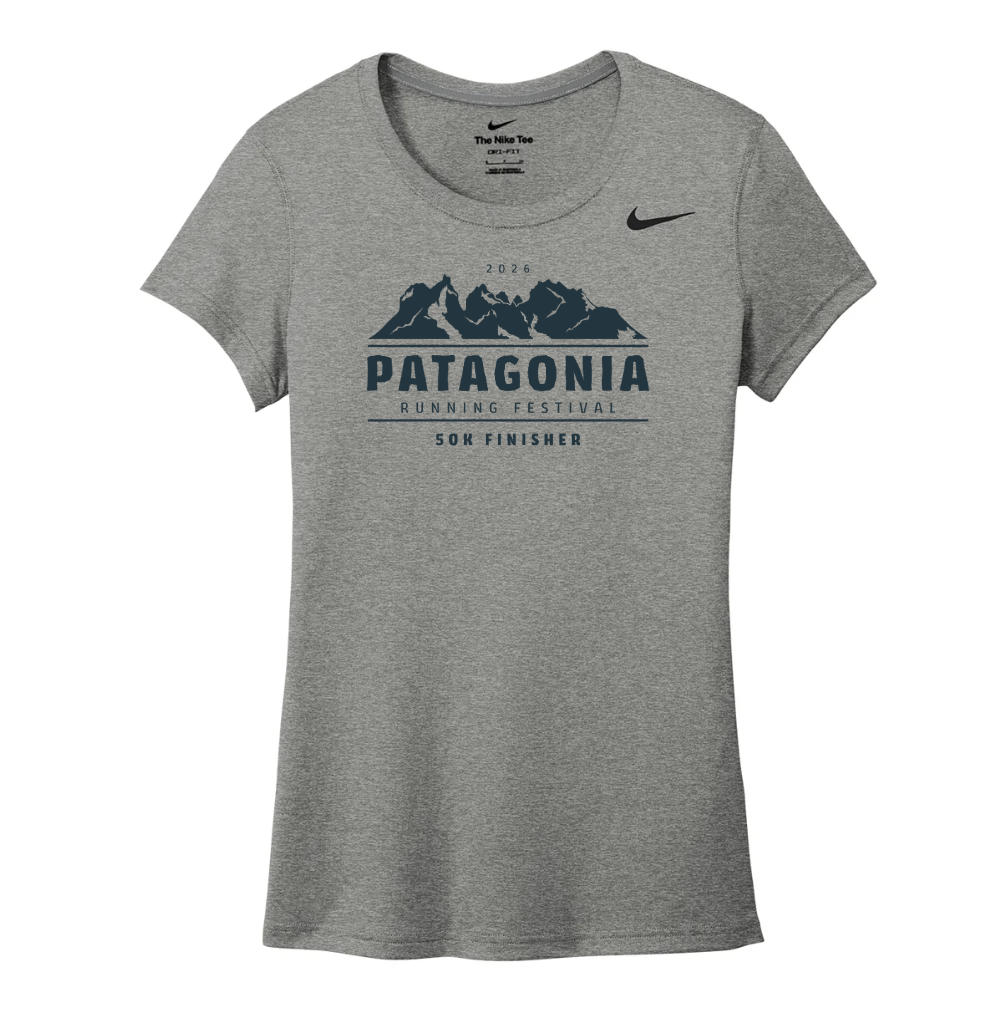 Patagonia Running Festival Finisher - Nike Women's Team rLegend Tee (DV7312) (Carbon Heather)