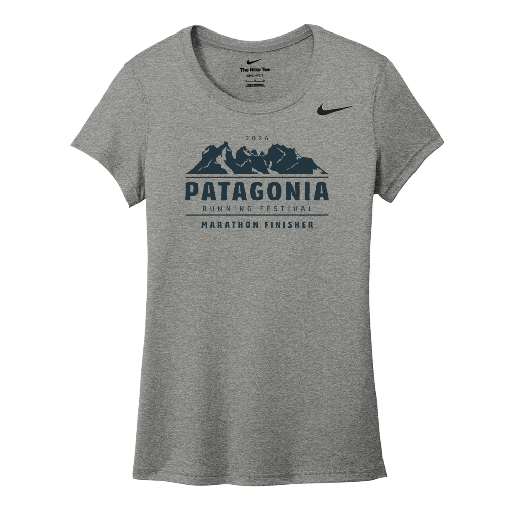 Patagonia Running Festival Finisher - Nike Women's Team rLegend Tee (DV7312) (Carbon Heather)