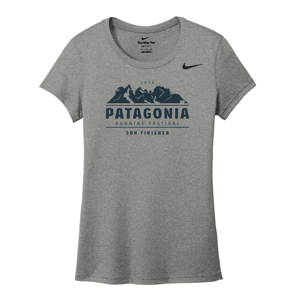 Patagonia Running Festival Finisher - Nike Women's Team rLegend Tee (DV7312) (Carbon Heather)