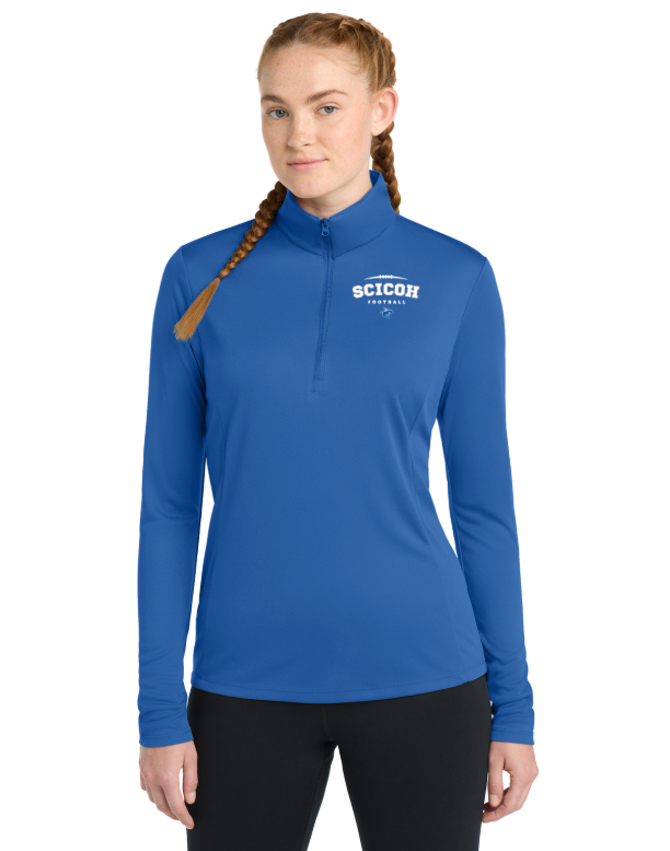 SciCoh Football and Cheer - Ladies' Performance Quarter-Zip (LST357)