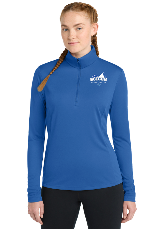 SciCoh Football and Cheer - Ladies' Performance Quarter-Zip (LST357)