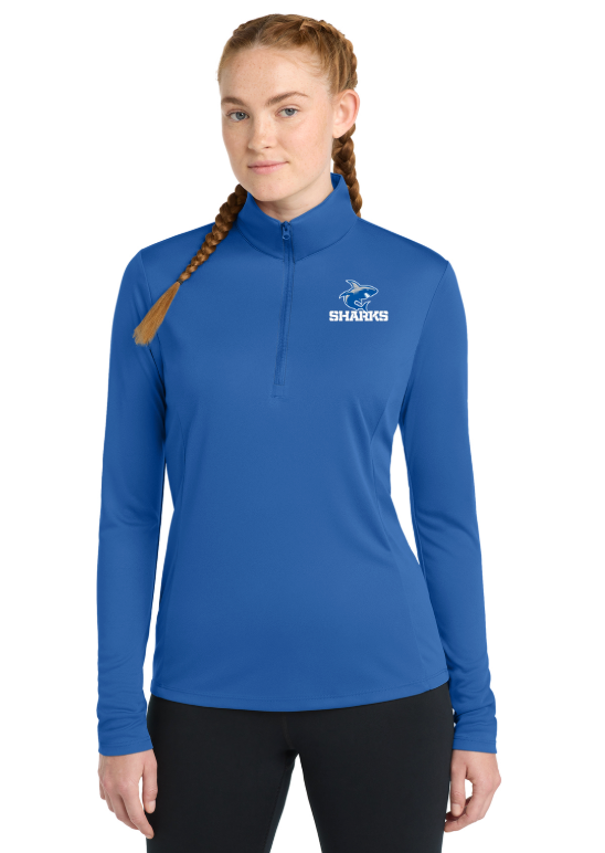 SciCoh Football and Cheer - Ladies' Performance Quarter-Zip (LST357)