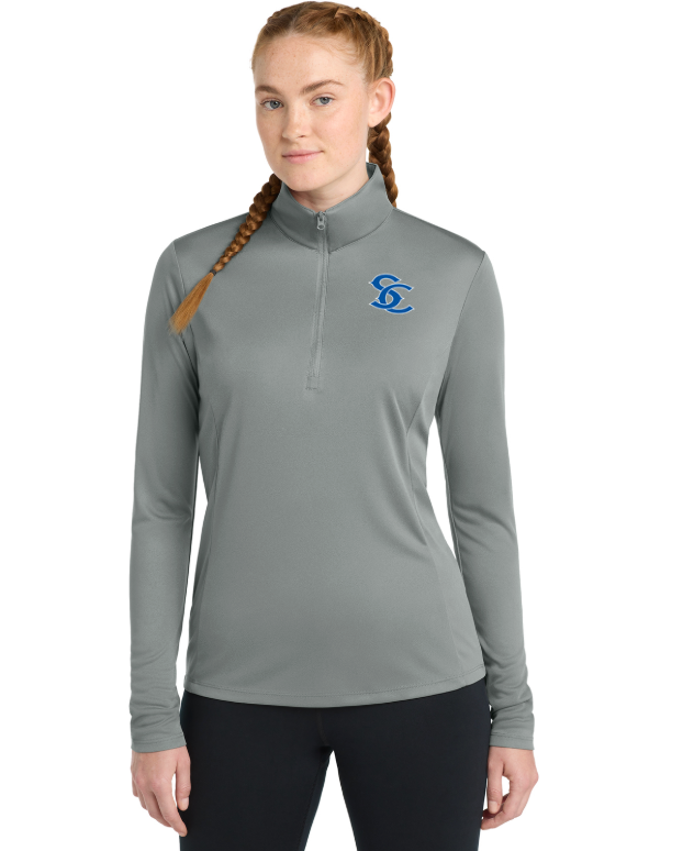 SciCoh Football and Cheer - Ladies' Performance Quarter-Zip (LST357)