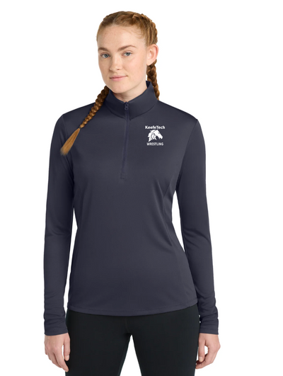 Keefe Tech Wrestling - Ladies' Performance Quarter-Zip (LST357)