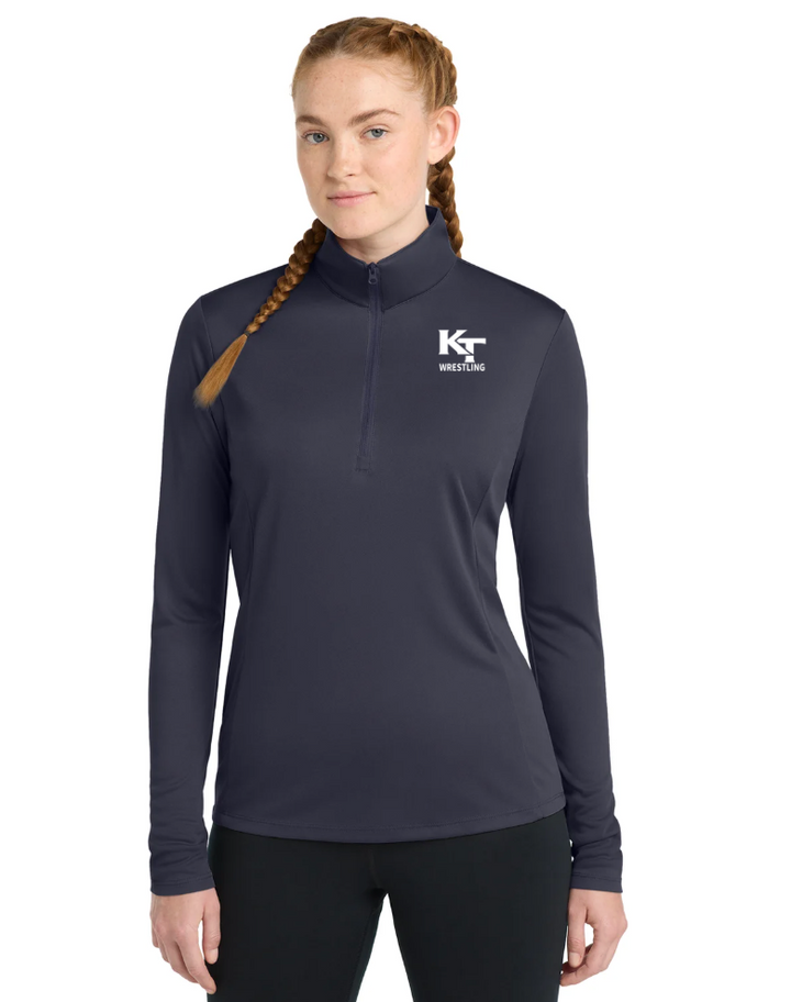 Keefe Tech Wrestling - Ladies' Performance Quarter-Zip (LST357)