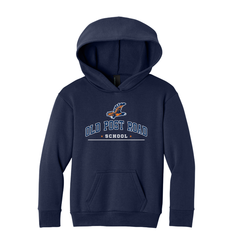Old Post Road - Port & Co Youth Easy Fleece Pullover Hooded Sweatshirt - PC68YH