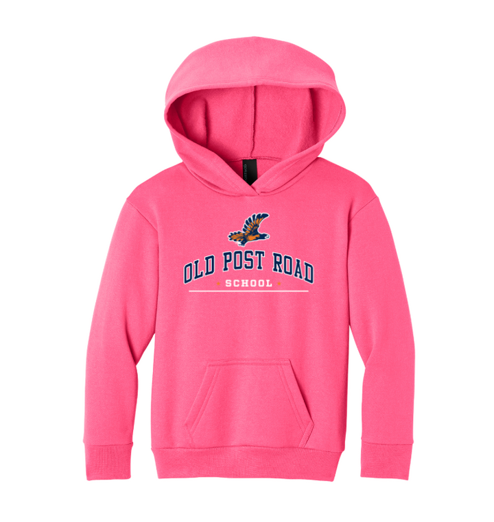 Old Post Road - Port & Co Youth Easy Fleece Pullover Hooded Sweatshirt - PC68YH