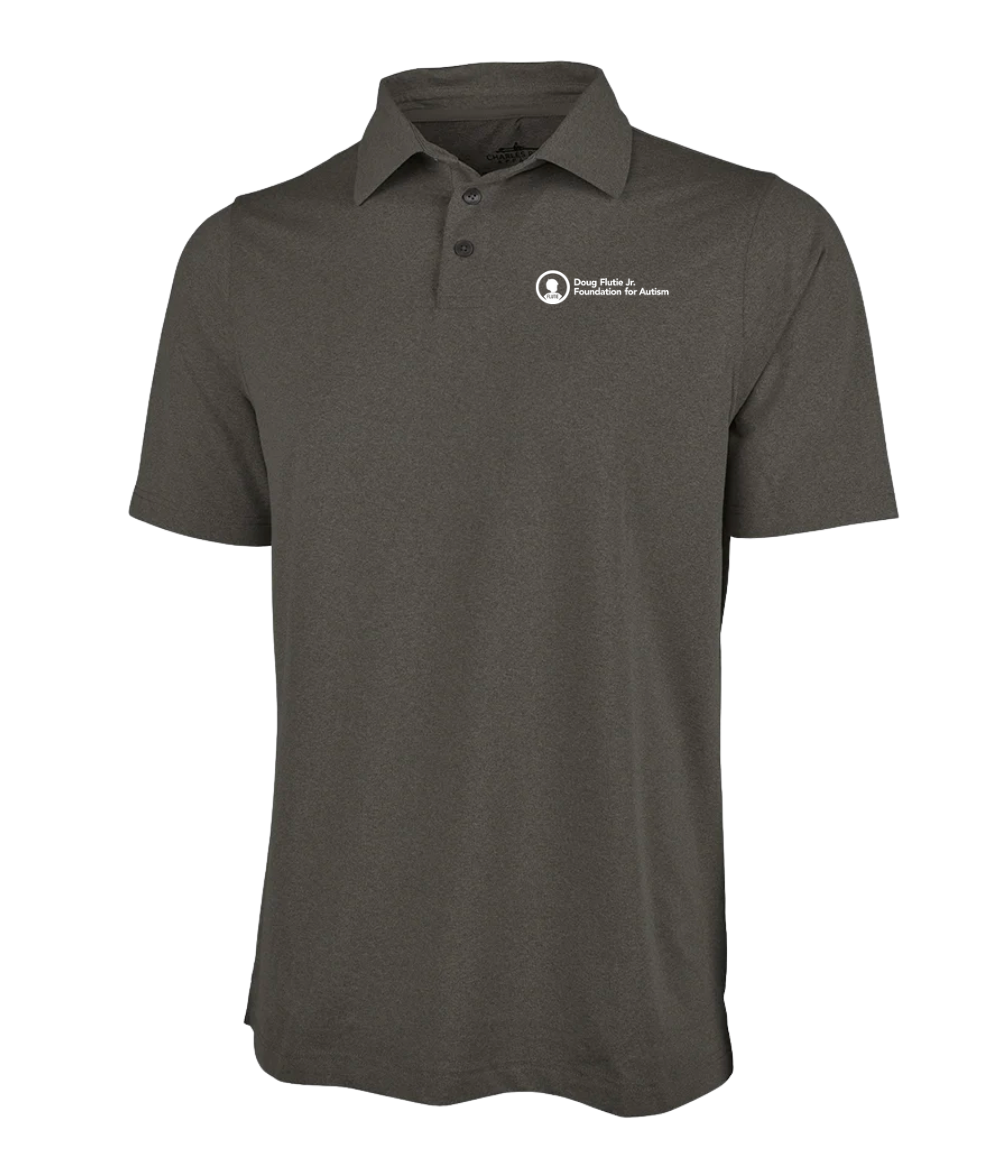 Doug Flutie Jr. Foundation - Charles River Men's Heathered Eco-Logic Stretch Polo (3318)