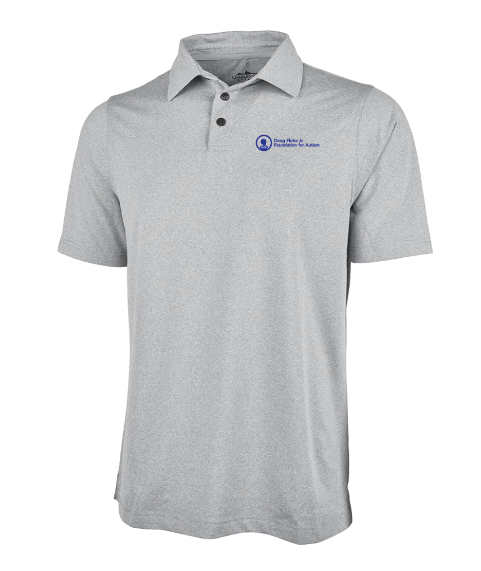 Doug Flutie Jr. Foundation - Charles River Men's Heathered Eco-Logic Stretch Polo (3318)