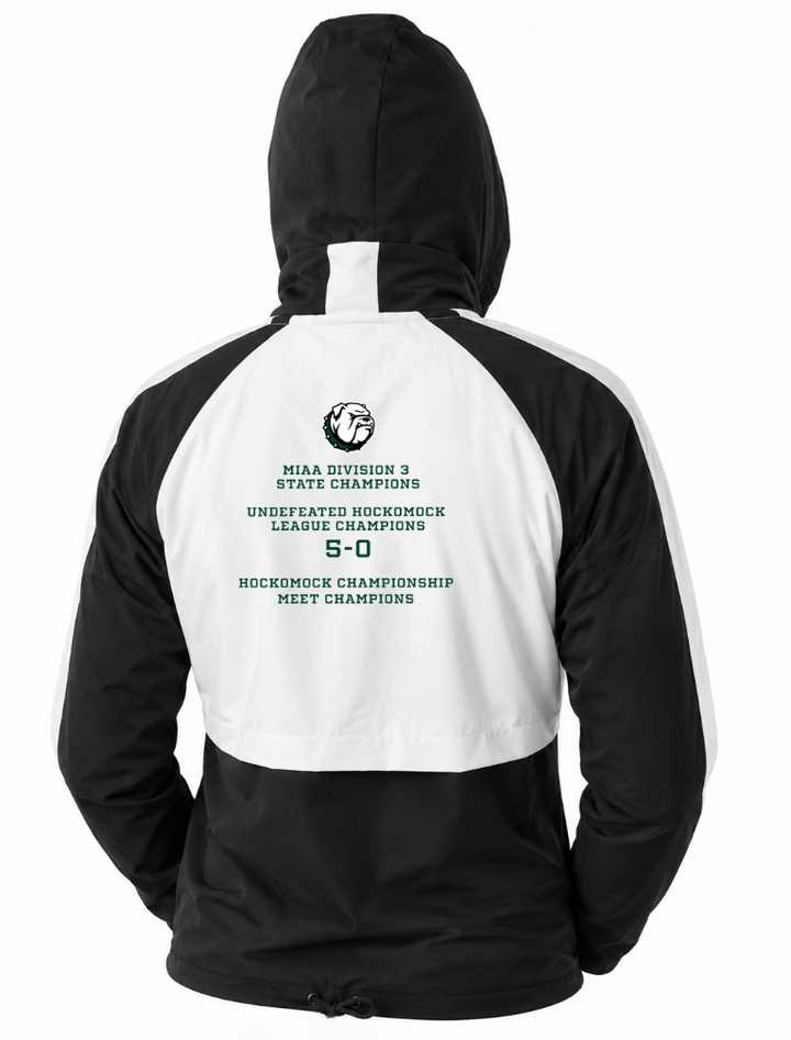 Canton Track & Field- CHAMPS- ASICS Women's Retro Track Jacket (Black/White) (2032A757.9001)