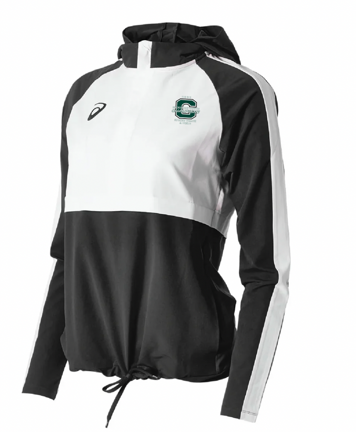 Canton Track & Field- CHAMPS- ASICS Women's Retro Track Jacket (Black/White) (2032A757.9001)