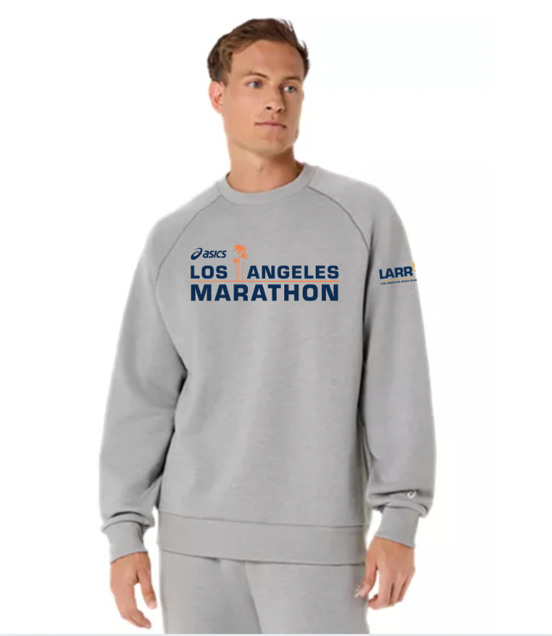 Los Angeles Road Runners-ASICS Unisex Fleece Crewneck Sweatshirt Grey Heather (2031F469)