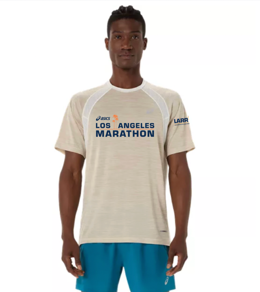 Los Angeles Road Runners-ASICS Men's Road SS Top Cream (2011D453)