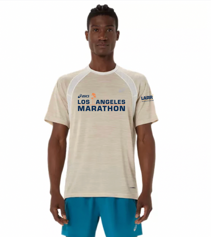 Los Angeles Road Runners-ASICS Men's Road SS Top Cream (2011D453)