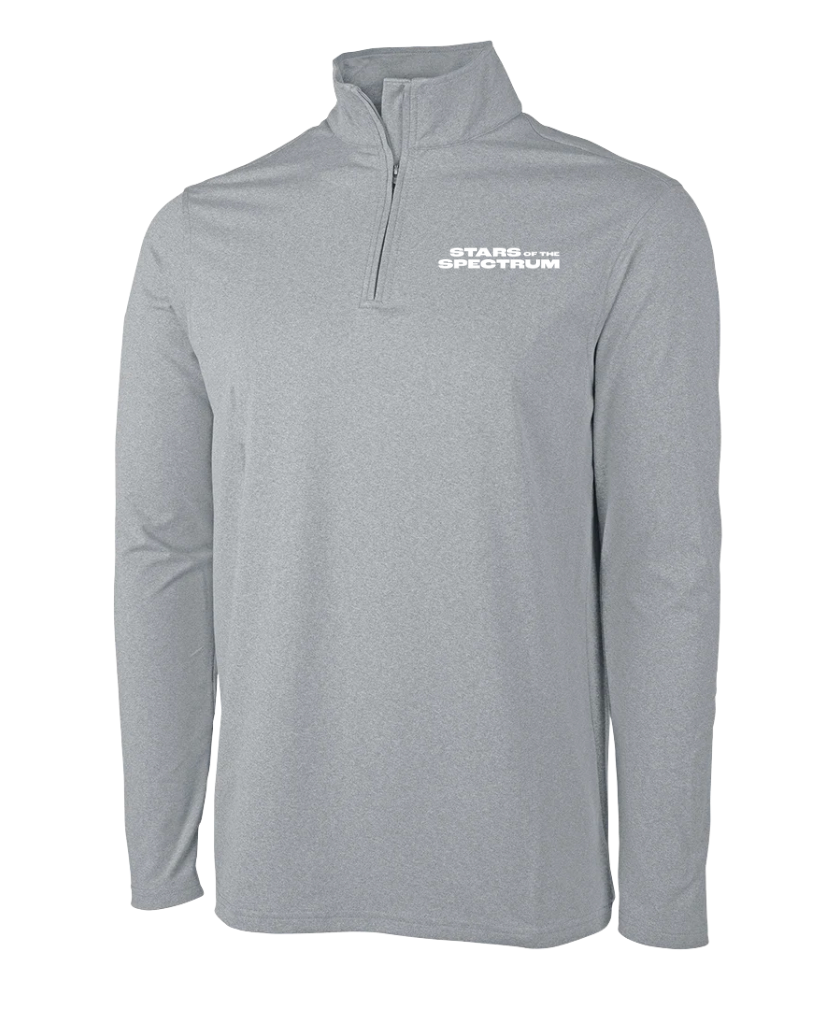 Doug Flutie Jr. Foundation - Charles River Men's Heather Stretch Eco-Logic Quarter Zip (9468)