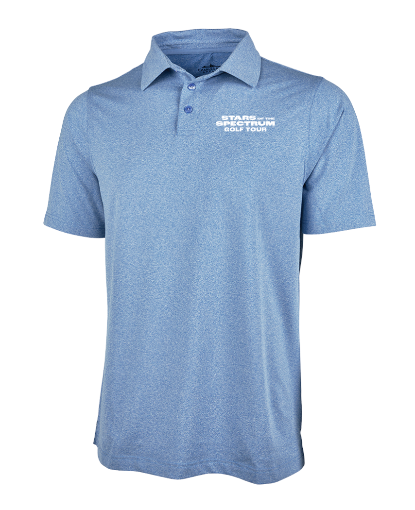 Doug Flutie Jr. Foundation - Charles River Men's Heathered Eco-Logic Stretch Polo (3318)