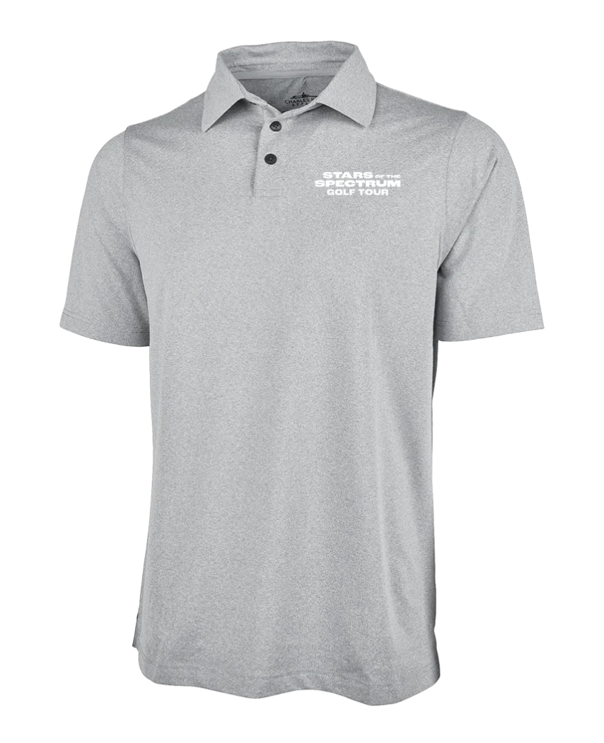 Doug Flutie Jr. Foundation - Charles River Men's Heathered Eco-Logic Stretch Polo (3318)