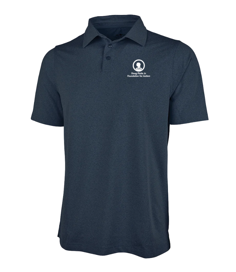 Polo elástico ecológico jaspeado para hombre de baloncesto juvenil Walpole (3318)
