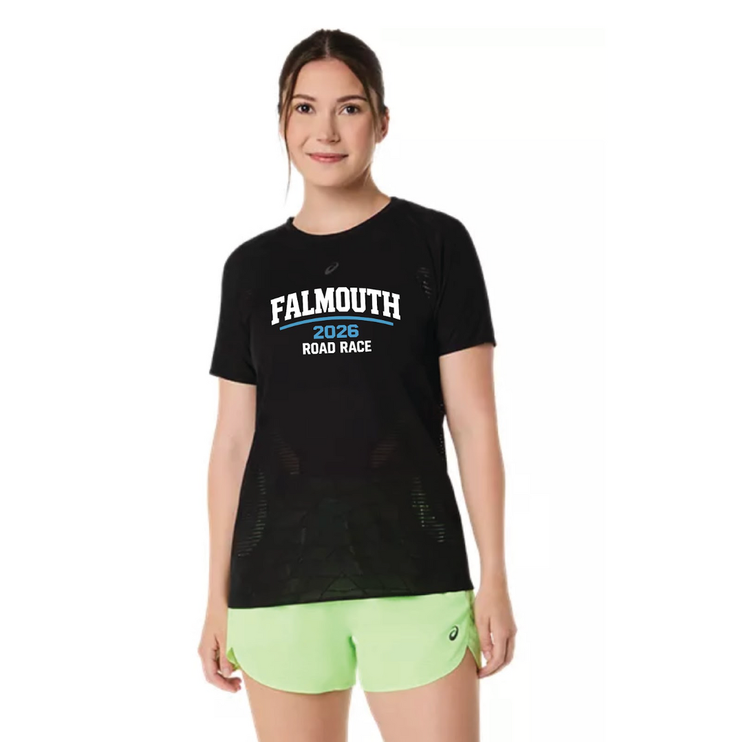 Falmouth Road Race 2026 - ASICS Women's Metarun Short Sleeve Top Black (2012D418) (FRR26-32 FC)